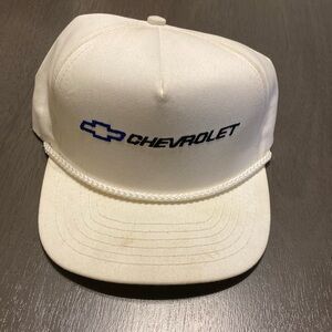 Cheverolet White SnapBack Cap